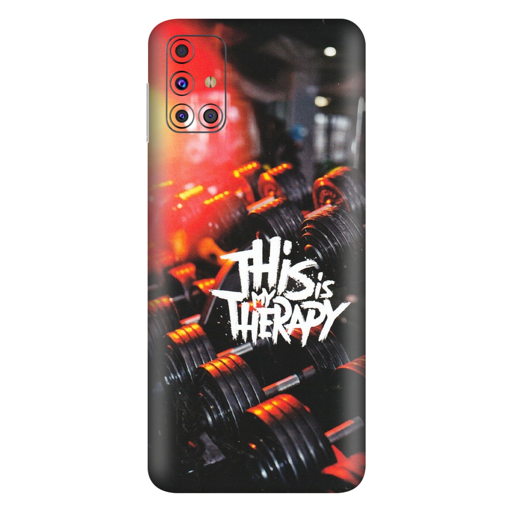 Samsung M/F/Note/Flip and C Phone Skins (All Models) - GYM Lover Therapy - Matte Finish (M-160) Samsung Galaxy M31s