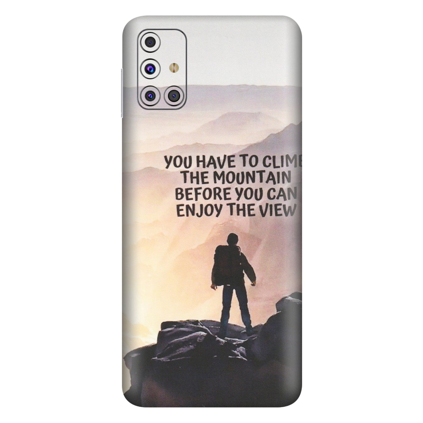 Samsung M/F/Note/Flip and C Phone Skins (All Models) - Motivational Hiking Mountain - Matte Finish (M-28) Samsung Galaxy M31s