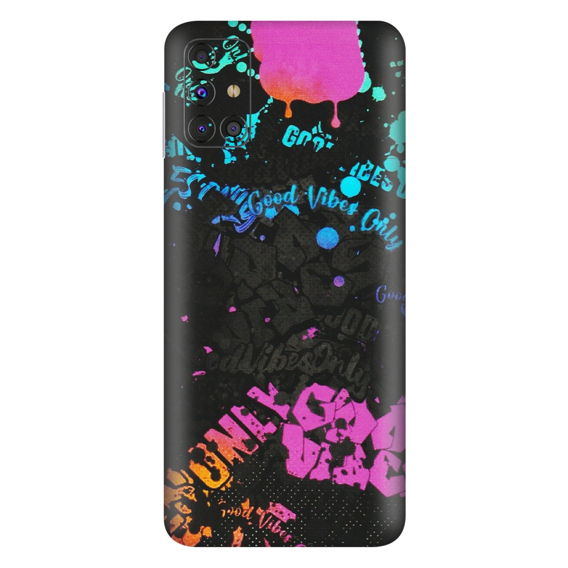 Samsung M/F/Note/Flip and C Phone Skins (All Models) - Majestic Black Vibes - Matte Finish (M-62) Samsung Galaxy M31s