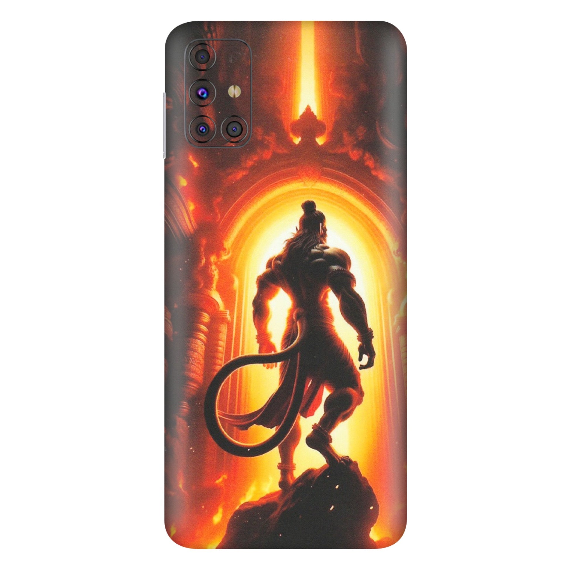 Samsung M/F/Note/Flip and C Phone Skins (All Models) - HanumanJi - Matte Finish (M-06) Samsung Galaxy M31s