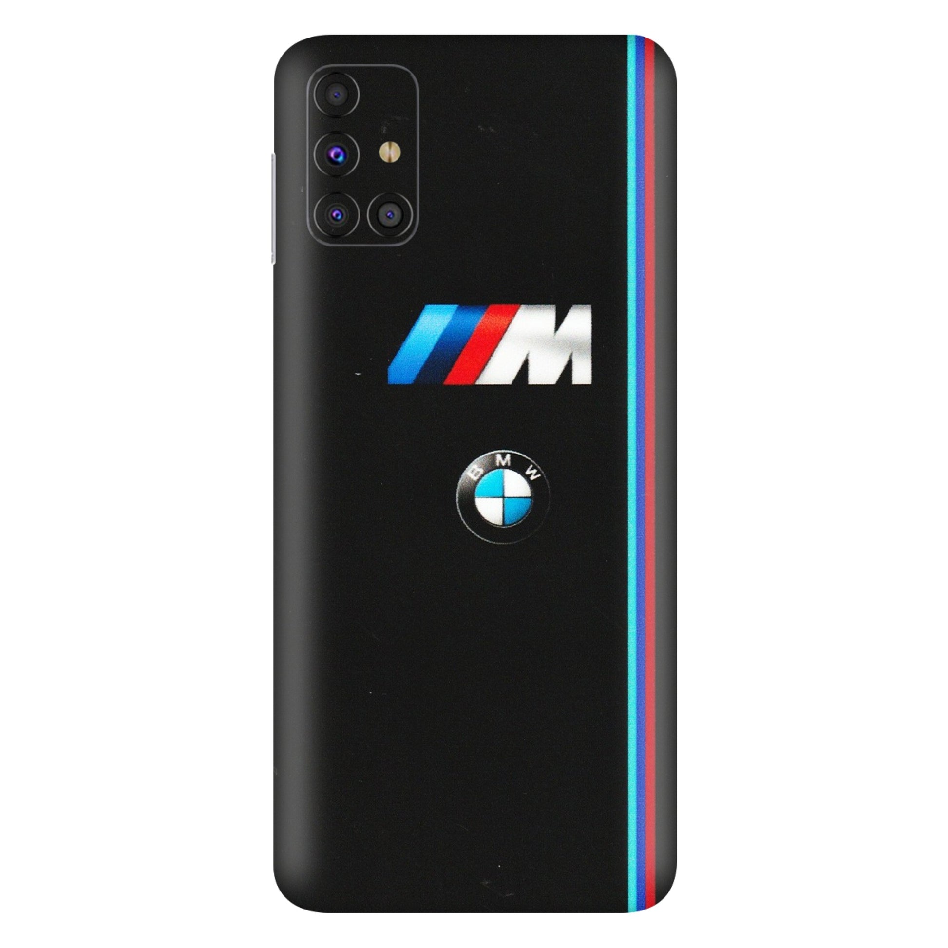 Samsung M/F/Note/Flip and C Phone Skins (All Models) - Styling With Black BMW - Matte Finish (M-74) Samsung Galaxy M31s