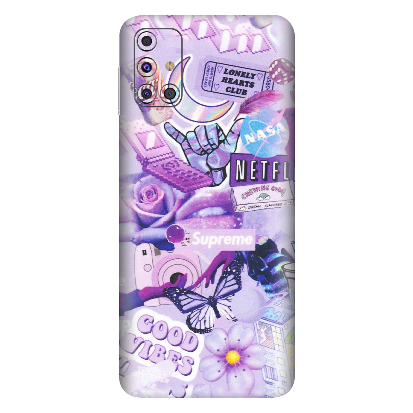 Samsung M/F/Note/Flip and C Phone Skins (All Models) - Supreme Purple Magic - Matte Finish (M-88) Samsung Galaxy M31s