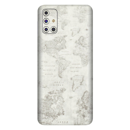 Samsung M/F/Note/Flip and C Phone Skins (All Models) - World Travel Map - Transparent Finish (T-04) Samsung Galaxy M31s