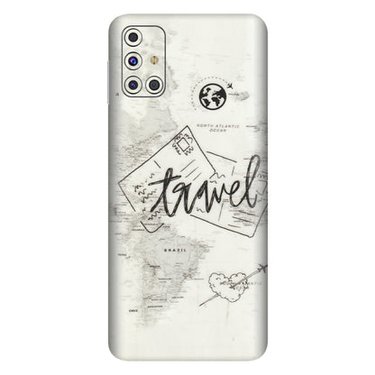 Samsung M/F/Note/Flip and C Phone Skins (All Models) - Travel Ticket - Transparent Finish (T-06) Samsung Galaxy M31s