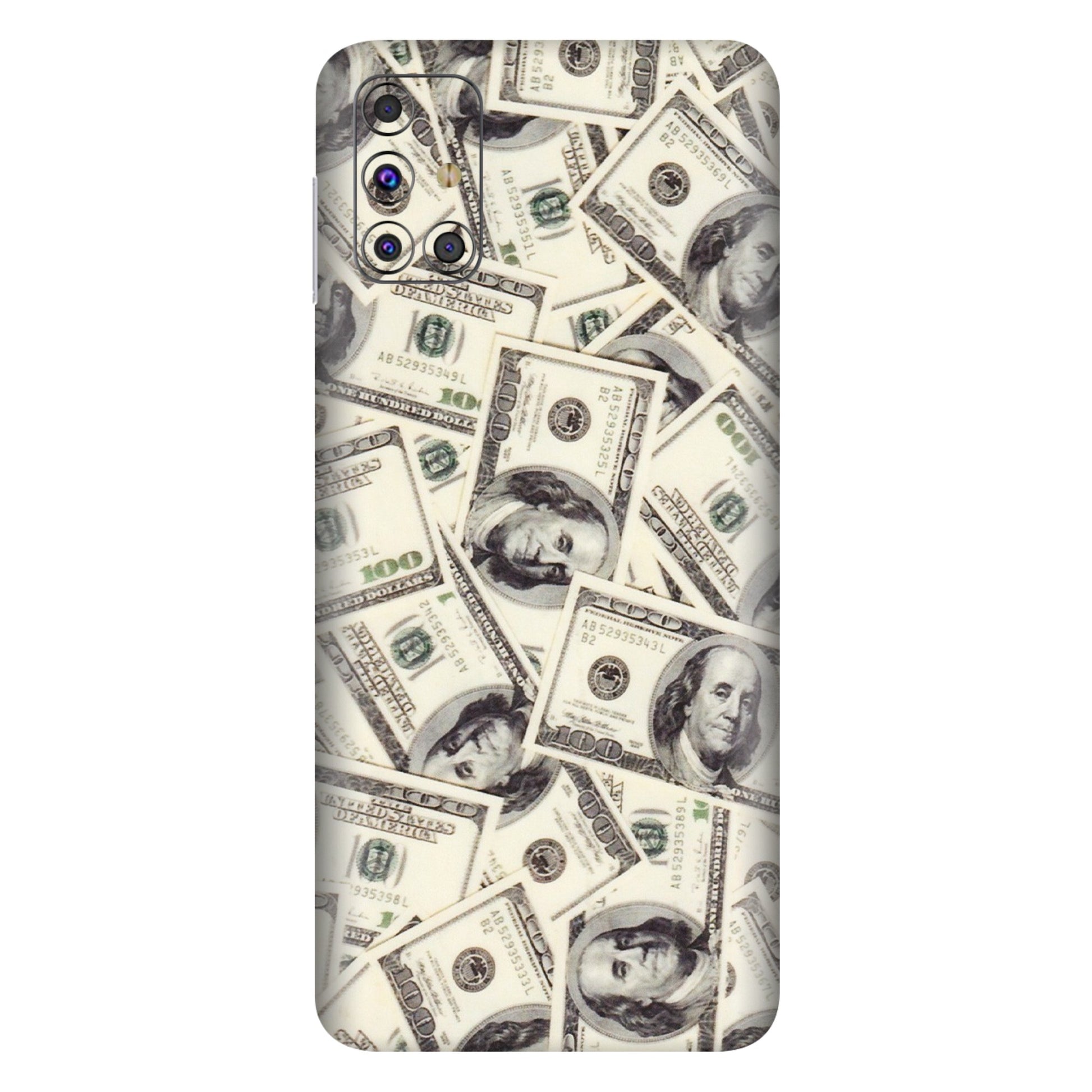 Samsung M/F/Note/Flip and C Phone Skins (All Models) - Dollar Lover - Transparent Finish (T-17) Samsung Galaxy M31s