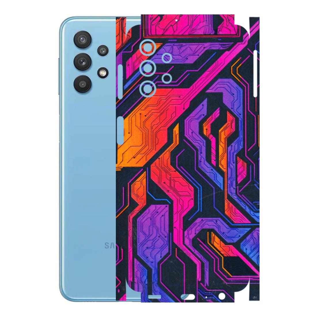 Samsung M/F/Note/Flip and C Phone Skins (All Models) - Tech Circuits Futuristic - 3D Embossed Finish (L-07) Samsung Galaxy M32 (5G)