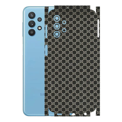 Samsung M/F/Note/Flip and C Phone Skins (All Models) - Black G Print - 3D Embossed Finish (L-109) Samsung Galaxy M32 (5G)