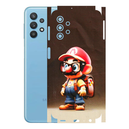 Samsung M/F/Note/Flip and C Phone Skins (All Models) - Little Mario - 3D Embossed Finish (L-119) Samsung Galaxy M32 (5G)