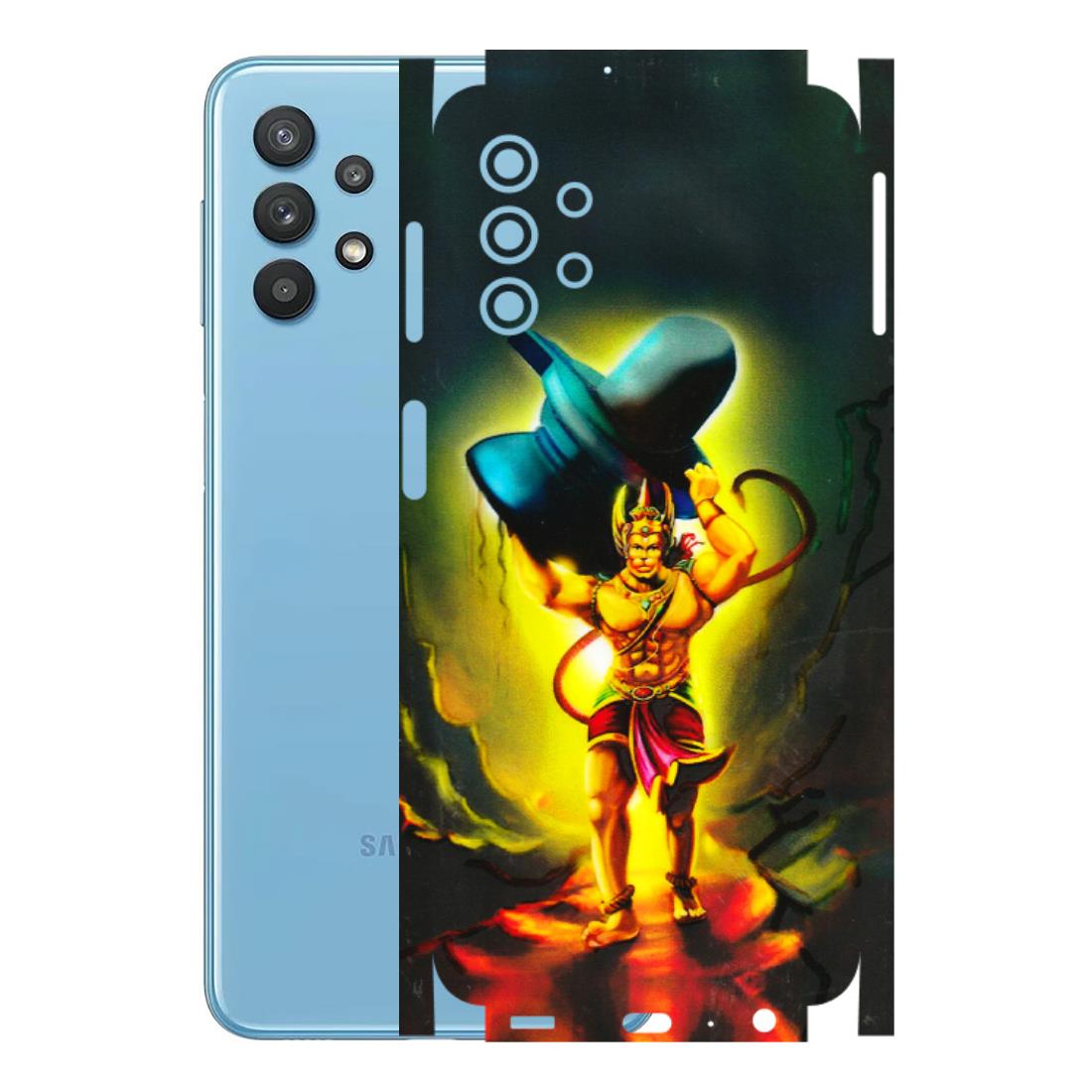 Samsung M/F/Note/Flip and C Phone Skins (All Models) - Hanuman Ji - 3D Embossed Finish (L-128) Samsung Galaxy M32 (5G)