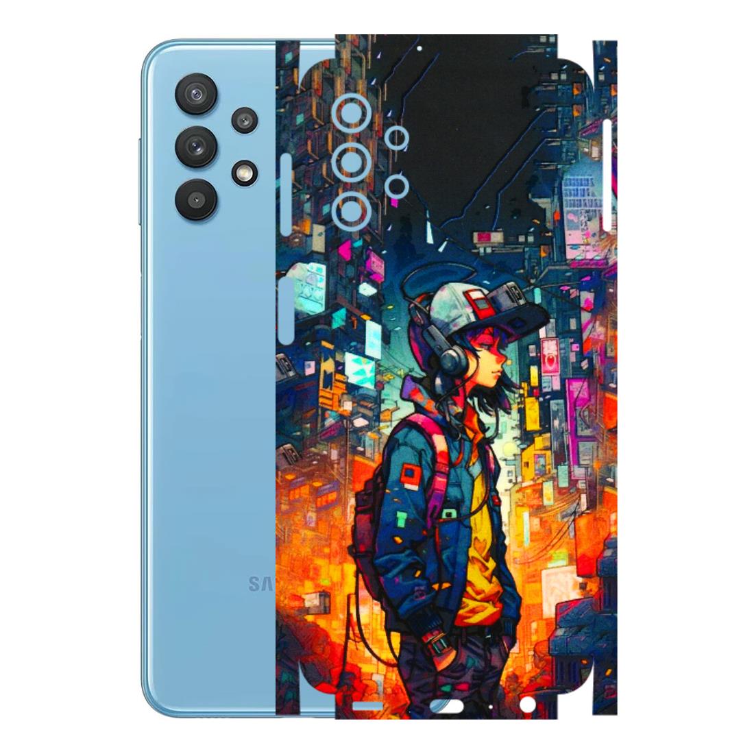 Samsung M/F/Note/Flip and C Phone Skins (All Models) - Street Anime Guy - 3D Embossed Finish (L-158) Samsung Galaxy M32 (5G)