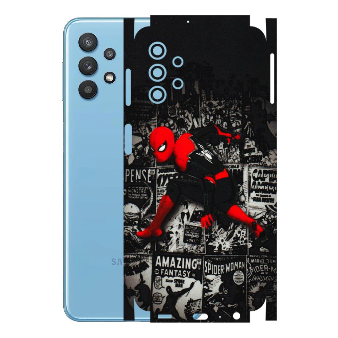 Samsung M/F/Note/Flip and C Phone Skins (All Models) - SpiderMan New - 3D Embossed Finish (L-162) Samsung Galaxy M32 (5G)