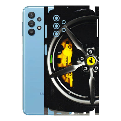 Samsung M/F/Note/Flip and C Phone Skins (All Models) - Ferrari Wheel Alloy - 3D Embossed Finish (L-173) Samsung Galaxy M32 (5G)