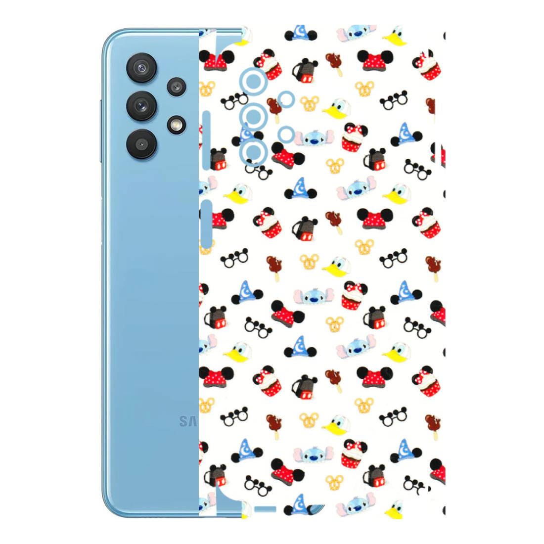 Samsung M/F/Note/Flip and C Phone Skins (All Models) - Minnie Mouse & Donald Doodles s - 3D Embossed Finish (L-194) Samsung Galaxy M32 (5G)