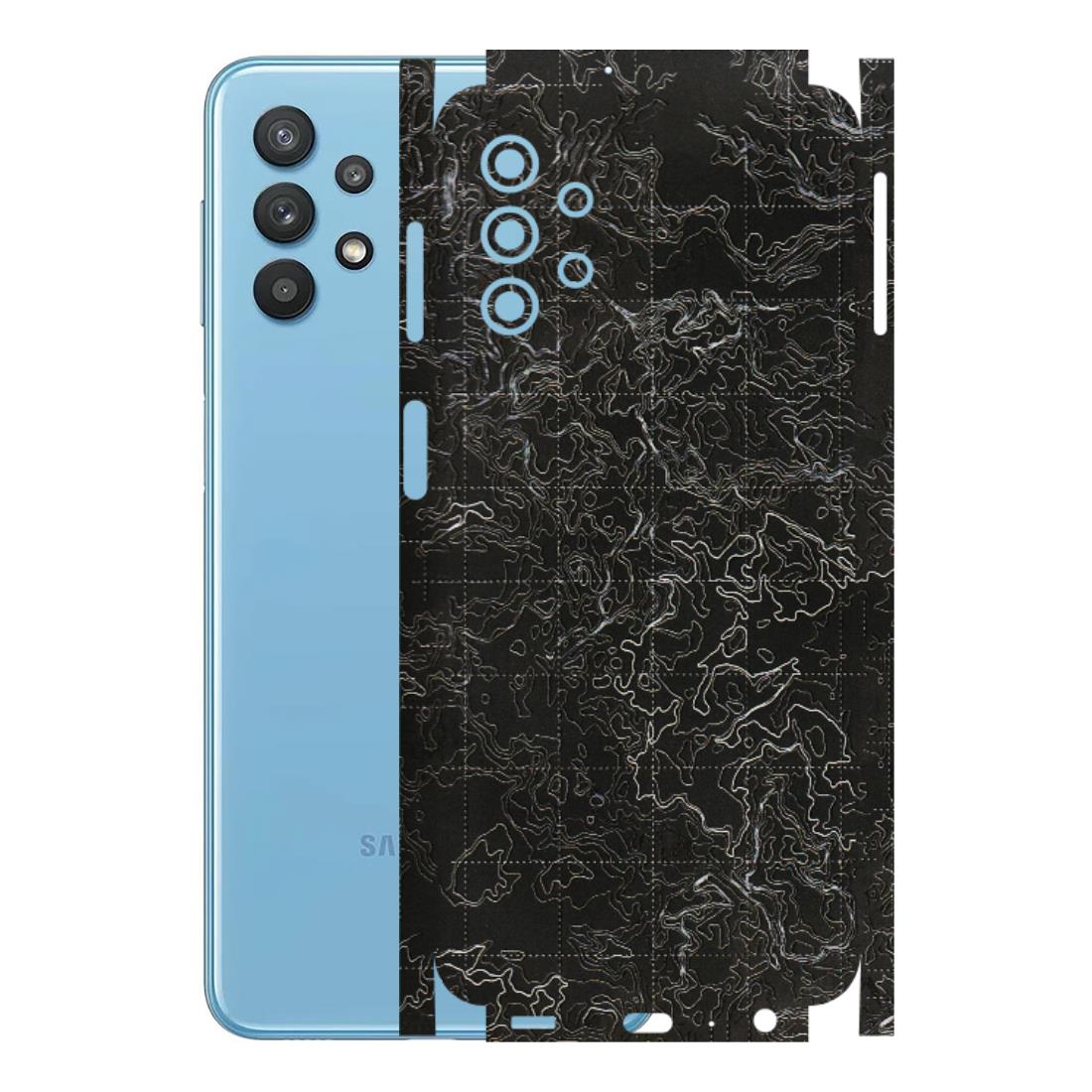 Samsung M/F/Note/Flip and C Phone Skins (All Models) - Black map Texture - 3D Embossed Finish (L-201) Samsung Galaxy M32 (5G)