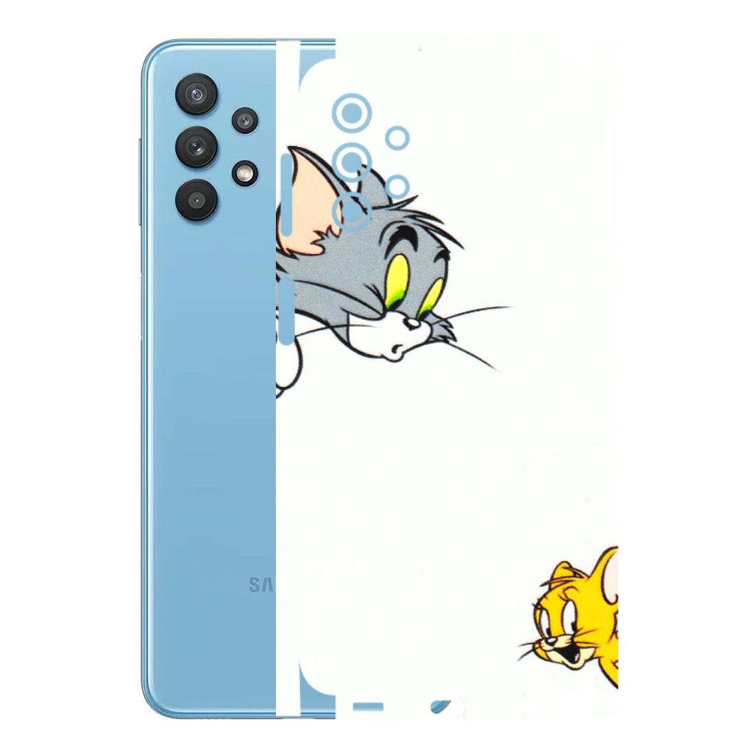 Samsung M/F/Note/Flip and C Phone Skins (All Models) - Cute Tom And Jerry - 3D Embossed Finish (L-220) Samsung Galaxy M32 (5G)