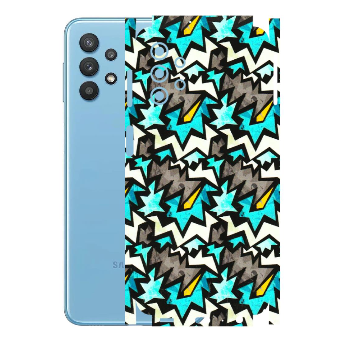 Samsung M/F/Note/Flip and C Phone Skins (All Models) - Funky Zig Zag - 3D Embossed Finish (L-223) Samsung Galaxy M32 (5G)