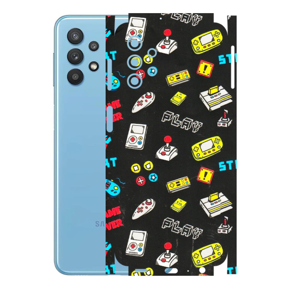 Samsung M/F/Note/Flip and C Phone Skins (All Models) - Gaming Doodles - 3D Embossed Finish (L-224) Samsung Galaxy M32 (5G)