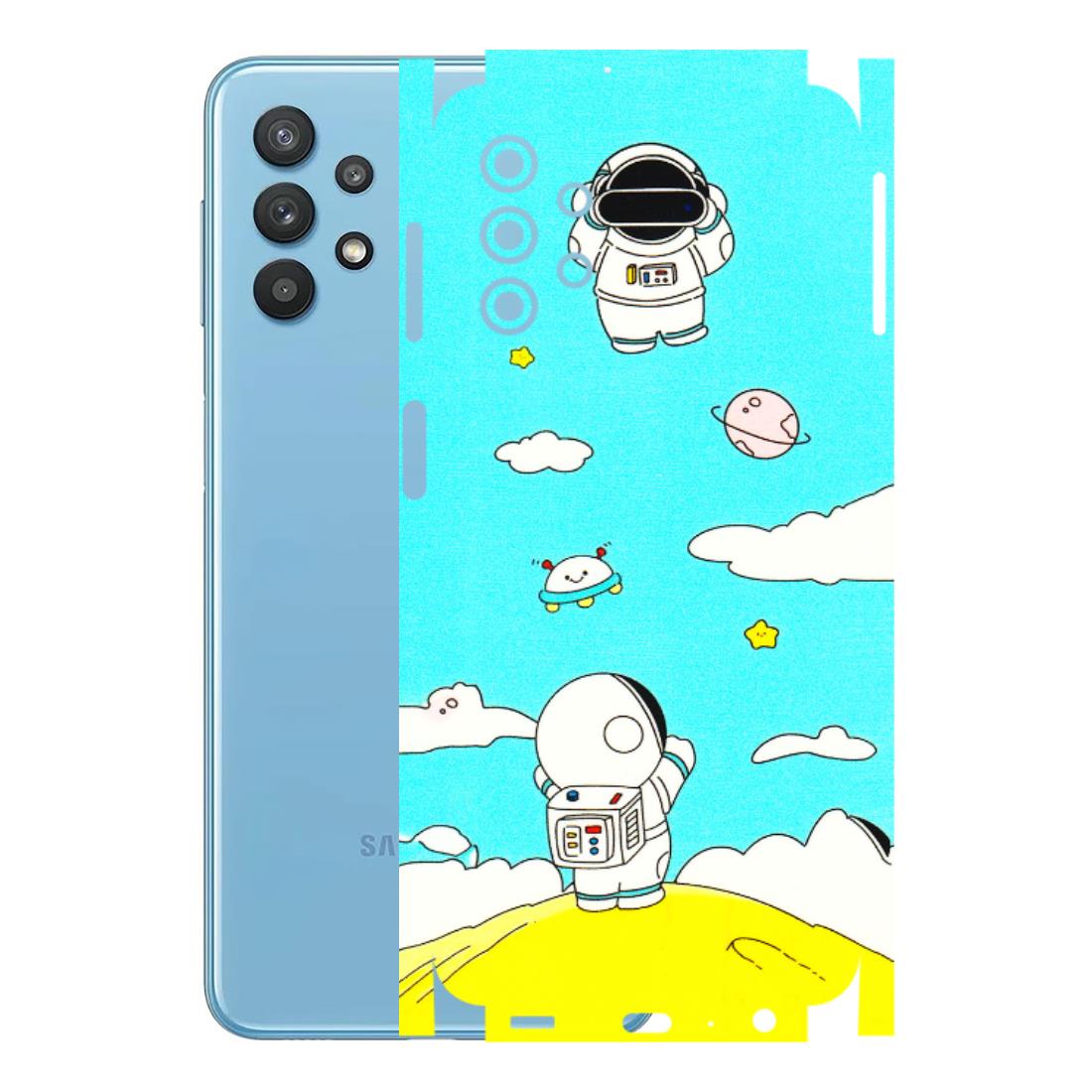 Samsung M/F/Note/Flip and C Phone Skins (All Models) - Blue Skies Astro Float - 3D Embossed Finish (L-230) Samsung Galaxy M32 (5G)