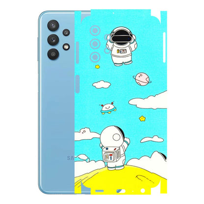 Samsung M/F/Note/Flip and C Phone Skins (All Models) - Blue Skies Astro Float - 3D Embossed Finish (L-230) Samsung Galaxy M32 (5G)