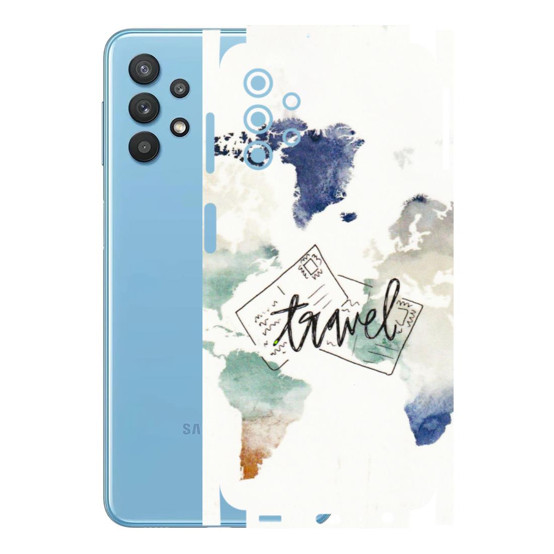 Samsung M/F/Note/Flip and C Phone Skins (All Models) - Travel The World - 3D Embossed Finish (L-232) Samsung Galaxy M32 (5G)