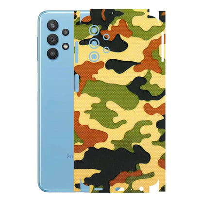 Samsung M/F/Note/Flip and C Phone Skins (All Models) - Indian Military - 3D Embossed Finish (L-234) Samsung Galaxy M32 (5G)