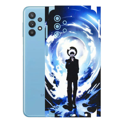 Samsung M/F/Note/Flip and C Phone Skins (All Models) - Satoru Gojo Dark Blue - 3D Embossed Finish (L-235) Samsung Galaxy M32 (5G)