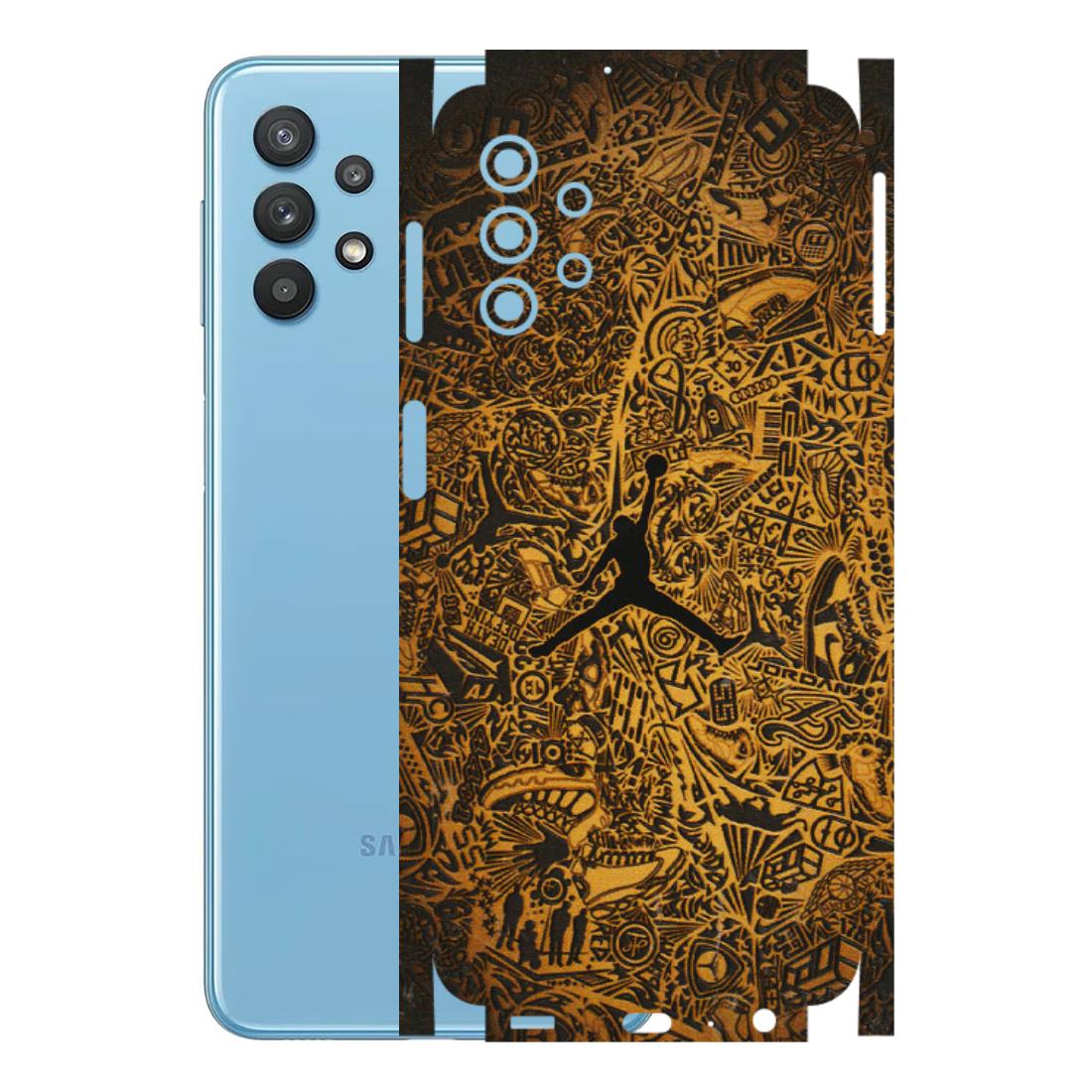 Samsung M/F/Note/Flip and C Phone Skins (All Models) - Premium Gold Basketball Player - 3D Embossed Finish (L-236) Samsung Galaxy M32 (5G)