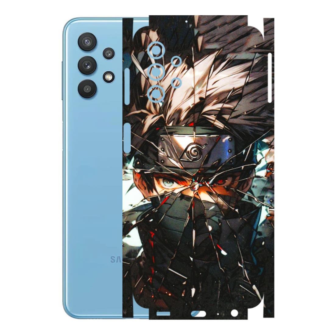 Samsung M/F/Note/Flip and C Phone Skins (All Models) - Kakashi Shattered Glass Effect - 3D Embossed Finish (L-237) Samsung Galaxy M32 (5G)