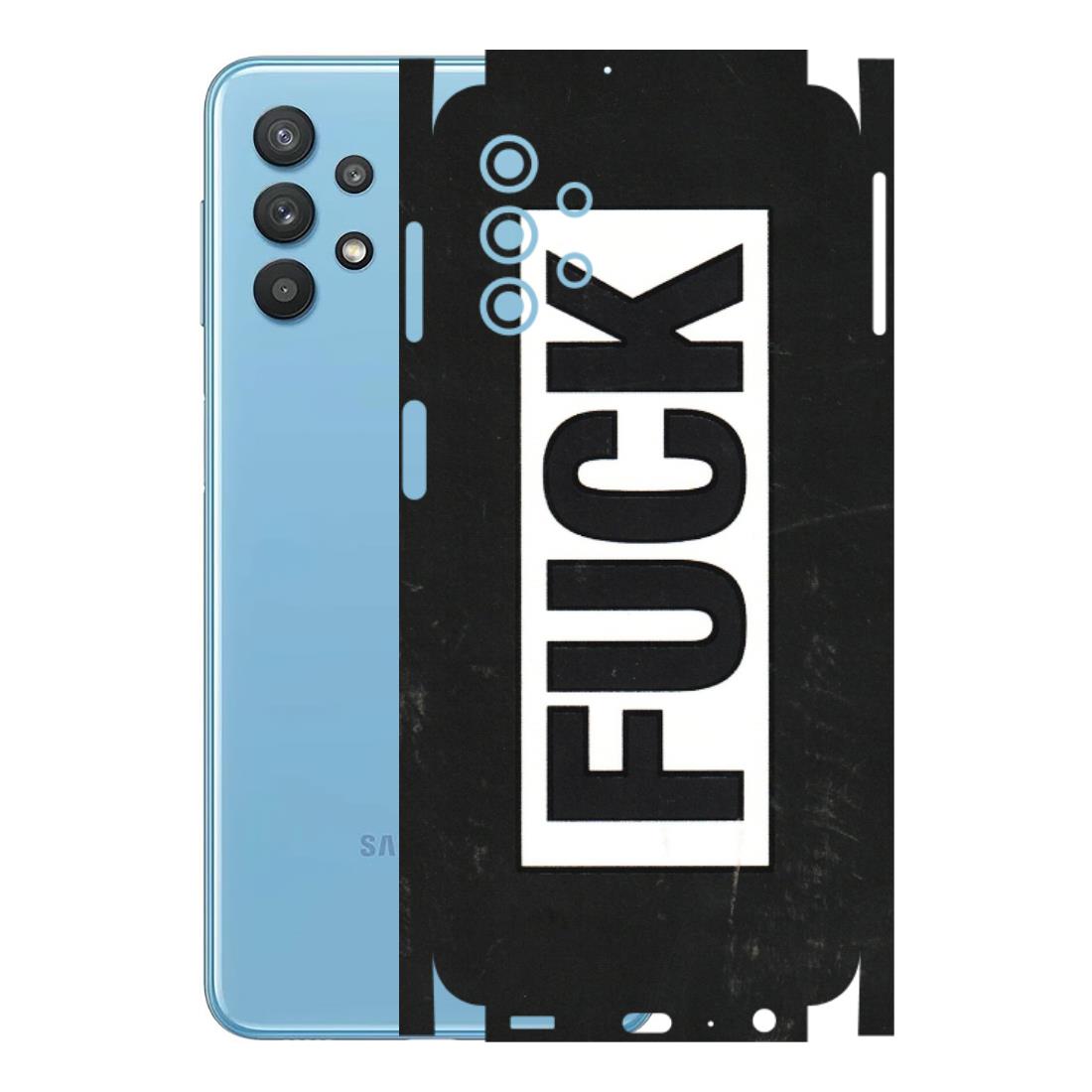 Samsung M/F/Note/Flip and C Phone Skins (All Models) - The F Word - 3D Embossed Finish (L-255) Samsung Galaxy M32 (5G)