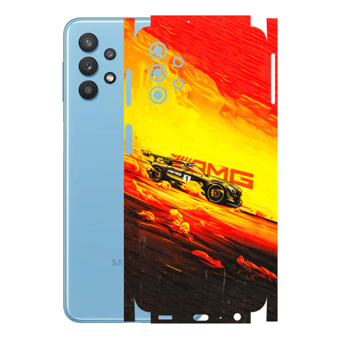 Samsung M/F/Note/Flip and C Phone Skins (All Models) - AMG Car Speed Cover - 3D Embossed Finish (L-256) Samsung Galaxy M32 (5G)