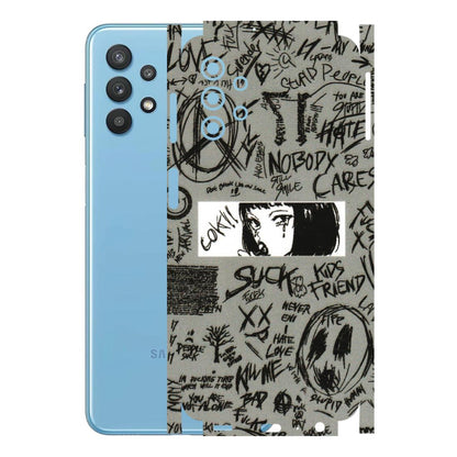 Samsung M/F/Note/Flip and C Phone Skins (All Models) - Never Have Love Anime - 3D Embossed Finish (L-260) Samsung Galaxy M32 (5G)