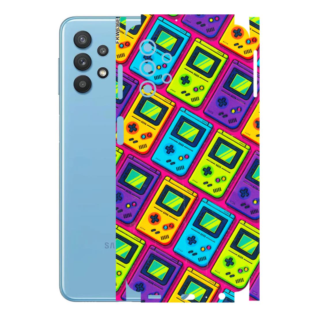 Samsung M/F/Note/Flip and C Phone Skins (All Models) - Gameboy Colourful - 3D Embossed Finish (L-266) Samsung Galaxy M32 (5G)