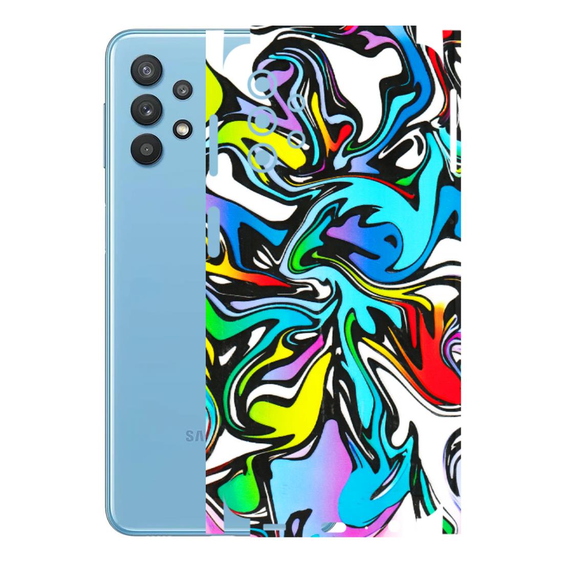 Samsung M/F/Note/Flip and C Phone Skins (All Models) - Abstract Colour Paints - 3D Embossed Finish (L-271) Samsung Galaxy M32 (5G)