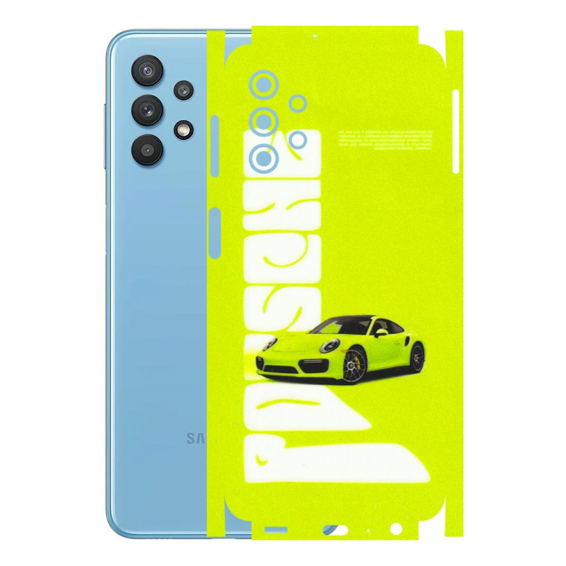 Samsung M/F/Note/Flip and C Phone Skins (All Models) - Lime Green Porche - 3D Embossed Finish (L-30) Samsung Galaxy M32 (5G)