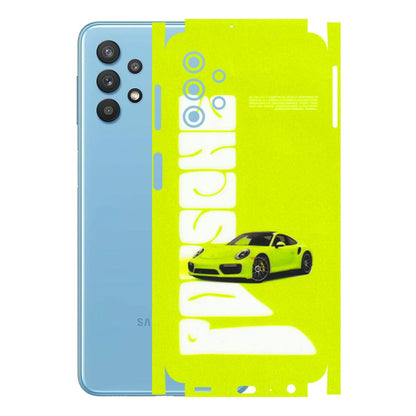 Samsung M/F/Note/Flip and C Phone Skins (All Models) - Lime Green Porche - 3D Embossed Finish (L-30) Samsung Galaxy M32 (5G)