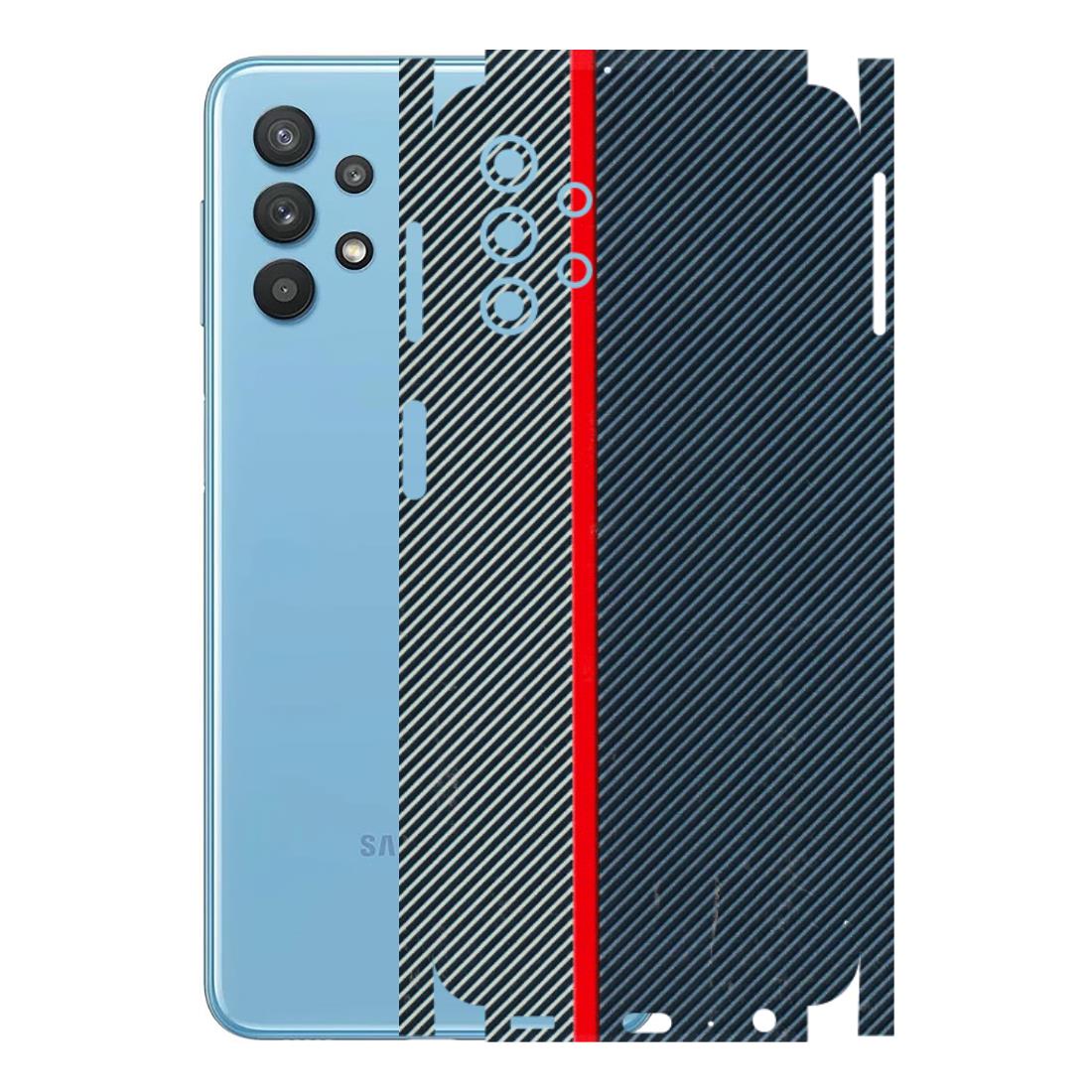 Samsung M/F/Note/Flip and C Phone Skins (All Models) - Blue Sober Lines - 3D Embossed Finish (L-305) Samsung Galaxy M32 (5G)