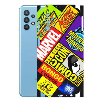 Samsung M/F/Note/Flip and C Phone Skins (All Models) - Bongo Comic Con - 3D Embossed Finish (L-325) Samsung Galaxy M32 (5G)