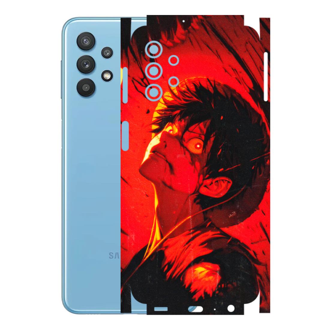 Samsung M/F/Note/Flip and C Phone Skins (All Models) - D.Luffy Power Up One Piece Anime - 3D Embossed Finish (L-326) Samsung Galaxy M32 (5G)
