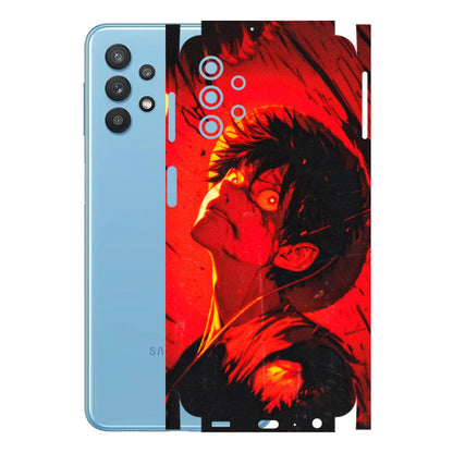 Samsung M/F/Note/Flip and C Phone Skins (All Models) - D.Luffy Power Up One Piece Anime - 3D Embossed Finish (L-326) Samsung Galaxy M32 (5G)