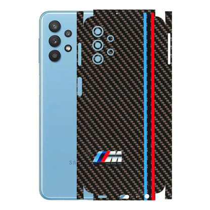Samsung M/F/Note/Flip and C Phone Skins (All Models) - BM Carbon Fiber Feels - 3D Embossed Finish (L-38) Samsung Galaxy M32 (5G)