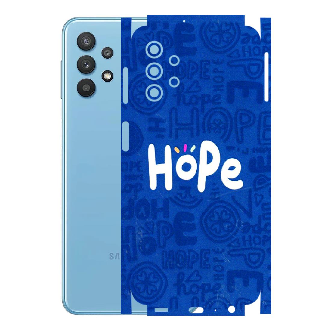 Samsung M/F/Note/Flip and C Phone Skins (All Models) - Hope Doodles Blue - 3D Embossed Finish (L-43) Samsung Galaxy M32 (5G)