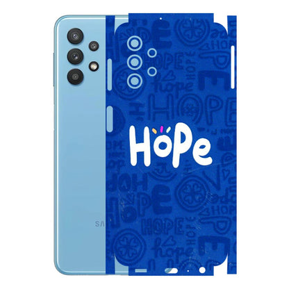 Samsung M/F/Note/Flip and C Phone Skins (All Models) - Hope Doodles Blue - 3D Embossed Finish (L-43) Samsung Galaxy M32 (5G)