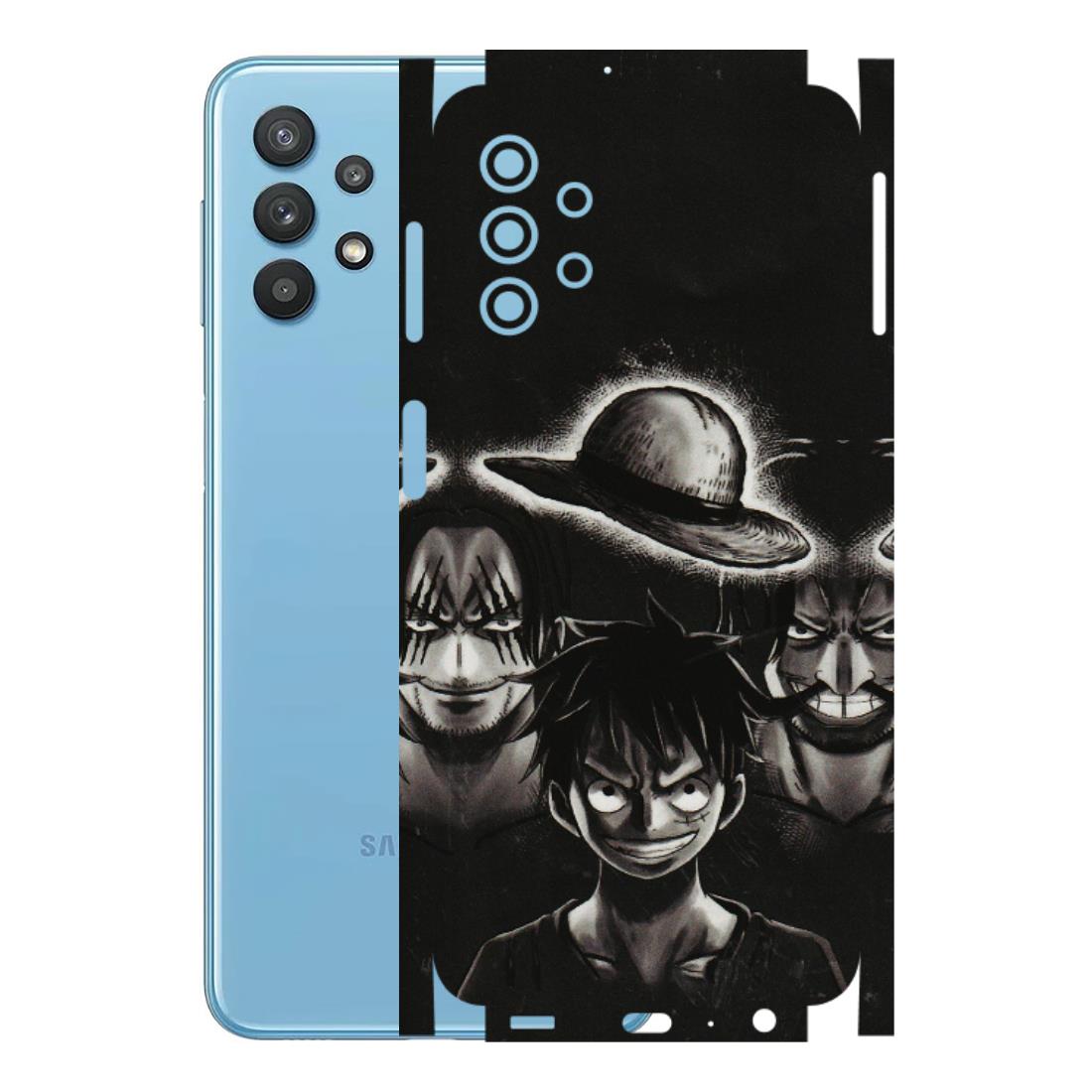Samsung M/F/Note/Flip and C Phone Skins (All Models) - Black Luffy Hat - 3D Embossed Finish (L-57) Samsung Galaxy M32 (5G)