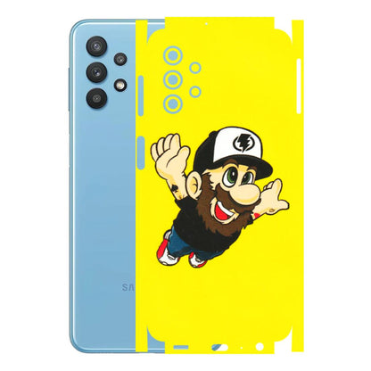 Samsung M/F/Note/Flip and C Phone Skins (All Models) - Flying Beardo - 3D Embossed Finish (L-60) Samsung Galaxy M32 (5G)