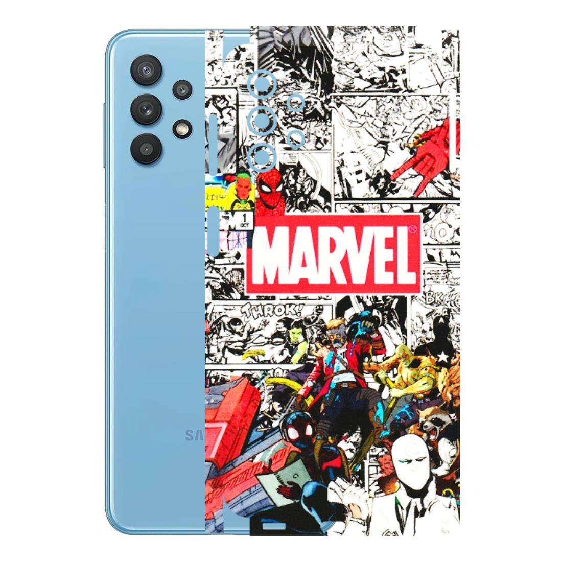 Samsung M/F/Note/Flip and C Phone Skins (All Models) - Marvel Colorful Comic - 3D Embossed Finish (L-64) Samsung Galaxy M32 (5G)