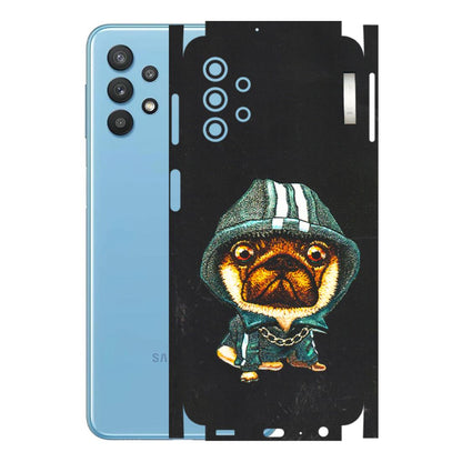 Samsung M/F/Note/Flip and C Phone Skins (All Models) - Puppy N Hoodie - 3D Embossed Finish (L-90) Samsung Galaxy M32 (5G)