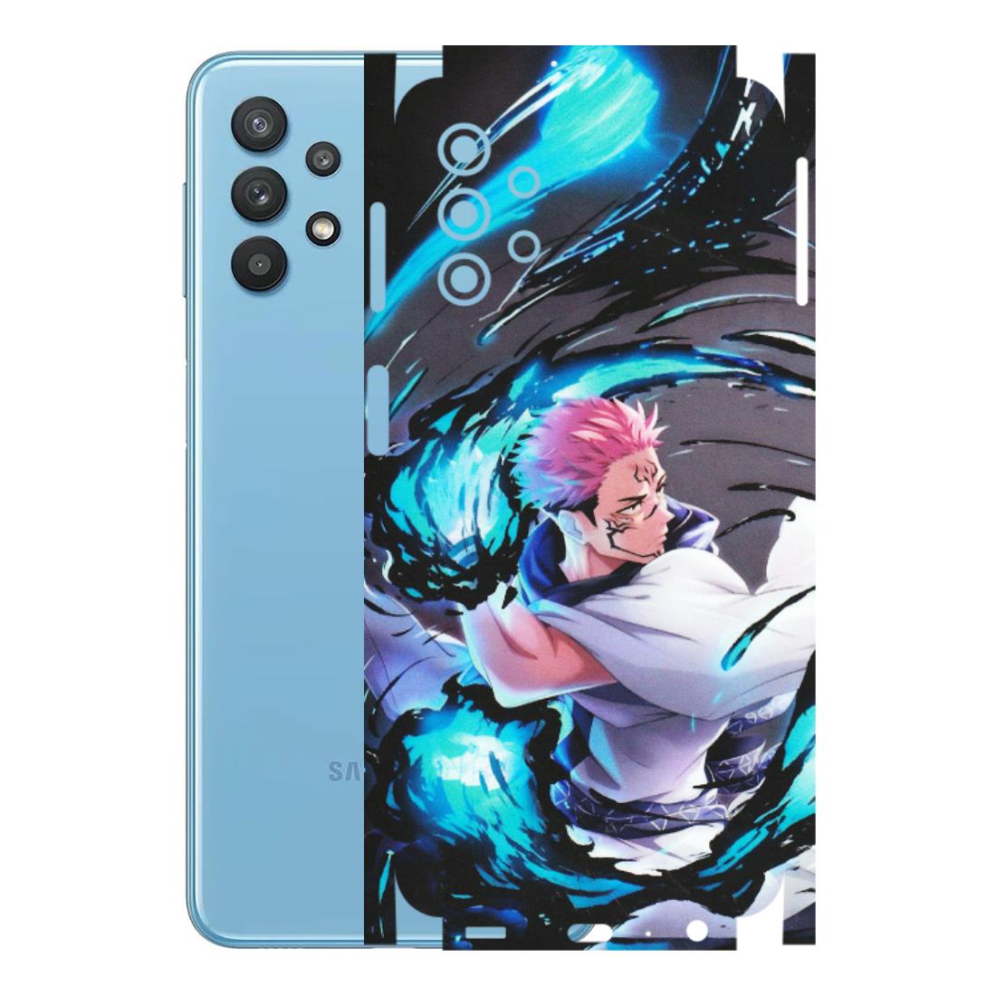 Samsung M/F/Note/Flip and C Phone Skins (All Models) - New Jujutsu Kaisen Grey Blue Anime - Matte Finish (M-127) Samsung Galaxy M32 (5G)