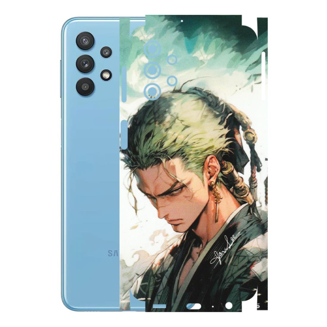Samsung M/F/Note/Flip and C Phone Skins (All Models) - New Roronoa Zoro One Picece Anime - Matte Finish (M-140) Samsung Galaxy M32 (5G)