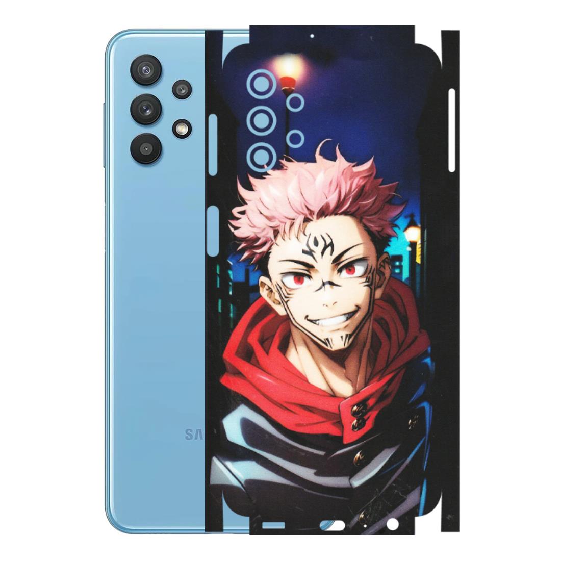 Samsung M/F/Note/Flip and C Phone Skins (All Models) - Yuji Itadori Funny Face Anime - Matte Finish (M-152) Samsung Galaxy M32 (5G)