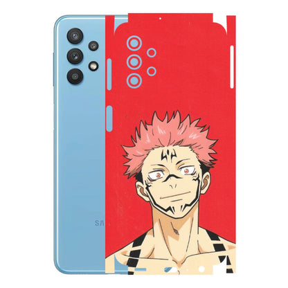 Samsung M/F/Note/Flip and C Phone Skins (All Models) - Ryomen Sukuna Fun Anime - Matte Finish (M-153) Samsung Galaxy M32 (5G)
